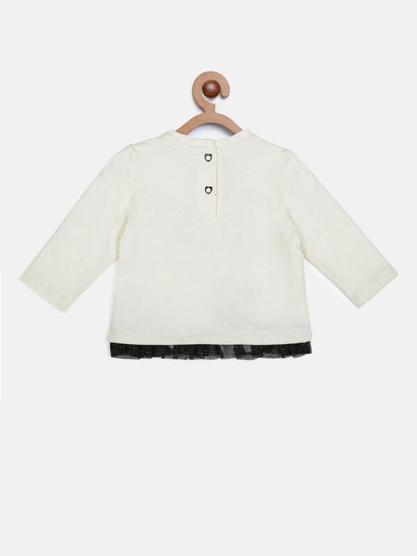 Knitted T-Shirt With Print - Ballerina Graphic image number 1